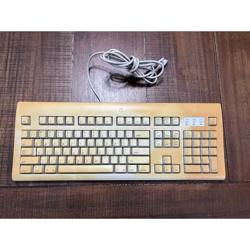 Retro Apple Keyboard M2980 ADB Mac Desktop Computer Accessory 90s